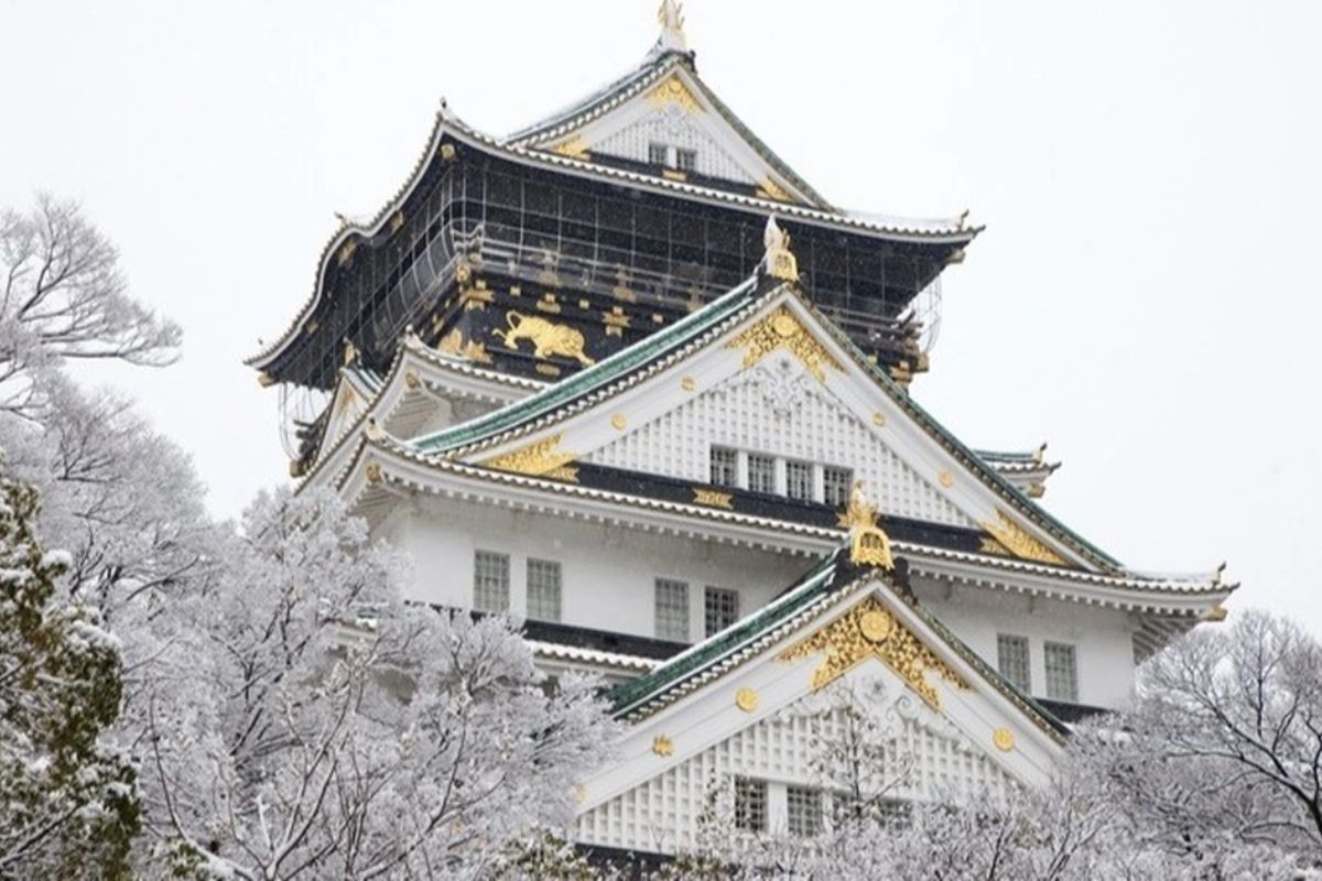 Lâu đài Osaka - Nhật Bản - Mùa đông